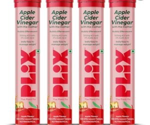 Apple Cider Vinegar Effervescent with mother | Pack of 4 (Apple)